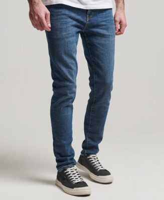 Superdry Homme Jean Skinny Vintage Bleu Taille: 29/34