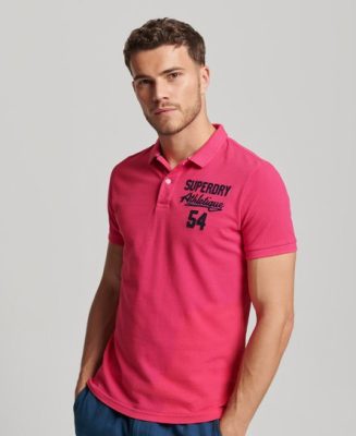 Superdry Homme Polo Superstate Rose Taille: S