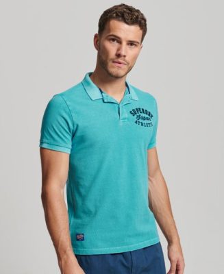 Superdry Homme Polo Superstate Bleu Taille: M