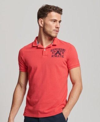 Superdry Homme Polo Superstate Rose Taille: XL