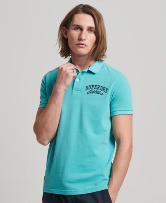 Superdry Homme Polo Superstate Bleu Clair Taille: Xxxl