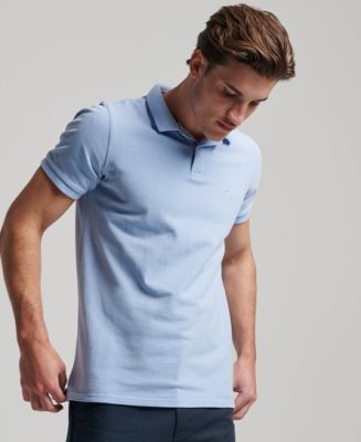 Superdry Homme Polo Destroyed Bleu Taille: S