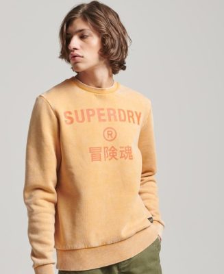 Superdry Homme Sweat Ras-du-cou Vintage Corporation Logo Marron Taille: M