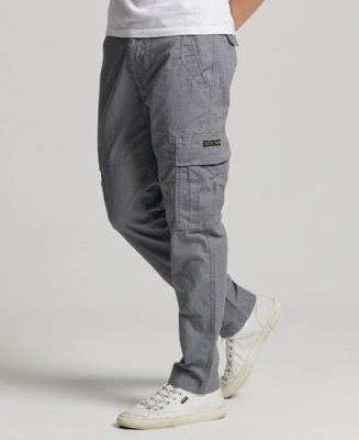 Superdry Homme Pantalon Cargo Core en Coton bio Gris Taille: 36/34