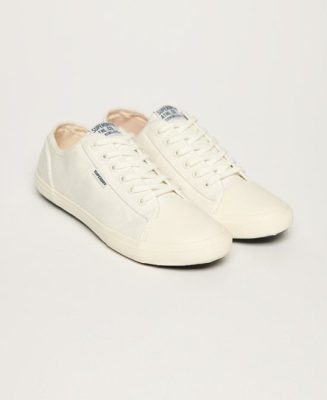 Superdry Femme Baskets Low Pro Classic Véganes Blanc Taille: 38