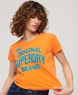 Superdry Dames T-Shirt À Motif Archive Neon