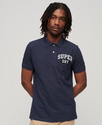 Superdry Homme Polo Superstate Bleu Marine Taille: Xxl