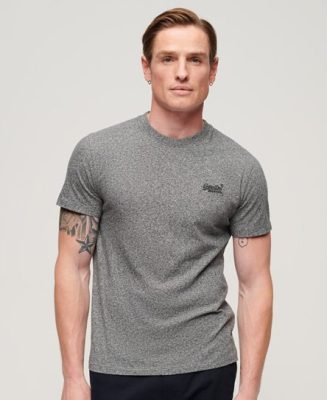 Superdry Homme T-shirt Essential Logo en Coton bio Gris Foncé Taille: XL