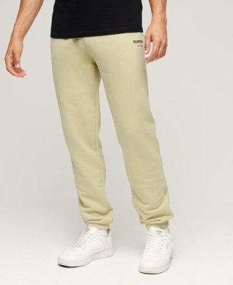Superdry Homme Pantalon de Survêtement Fuselé à Logo Sportswear Beige Taille: XL