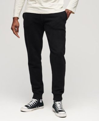 Superdry Homme Pantalon de Survêtement Essential Logo Noir Taille: L
