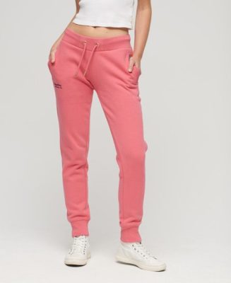 Superdry Femme Pantalon de Survêtement Essential Logo Rose Taille: 38