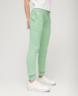 Superdry Femme Pantalon de Survêtement Essential Logo Vert Taille: 42