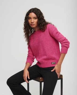 Superdry Femme Pull Ras-du-cou Essential Rose Taille: 40