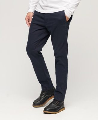 Superdry Homme Pantalon Chino Slim Bleu Marine Taille: 32/32