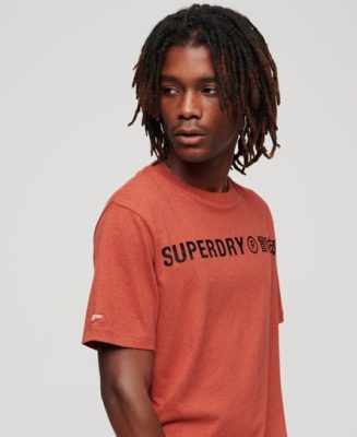 Superdry Homme T-shirt Vintage Logo Workwear Orange Taille: Xxl