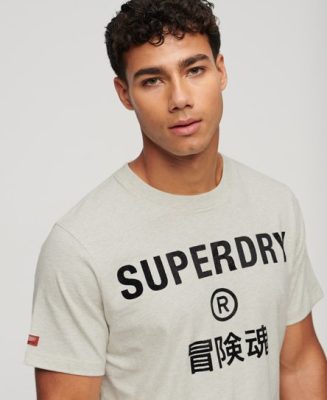 Superdry Homme T-shirt Vintage Logo Workwear Gris Taille: M