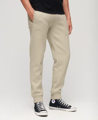 Superdry Homme Pantalon de Survêtement Essential Logo Beige Taille: Xxl
