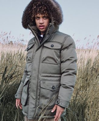 Superdry Homme Parka Avec Fausse Fourrure Chinook Vert Taille: M