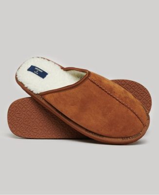Superdry Homme Chaussons Façon Mules Marron Taille: S