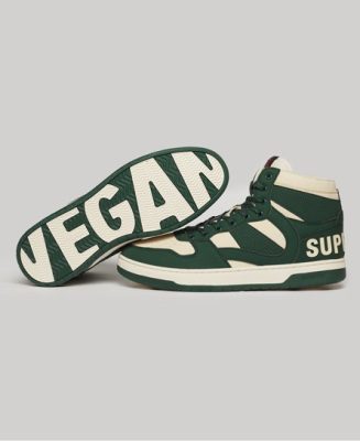 Superdry Homme Baskets Montantes Véganes Jump Vert Taille: 44