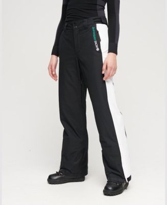 Superdry Femme Sport Pantalons de ski Core Noir Taille: 36