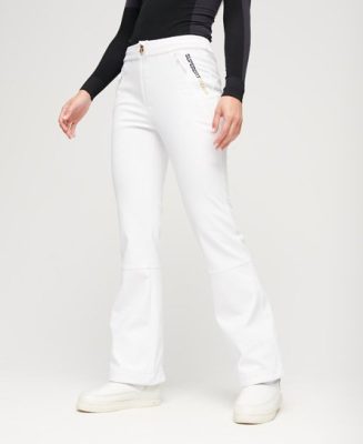 Superdry Femme Sport Pantalon de Slim Softshell Blanc Taille: 38