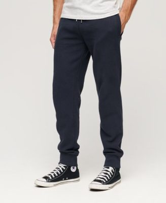 Superdry Homme Pantalon de Survêtement Essential Logo Bleu Marine Taille: L