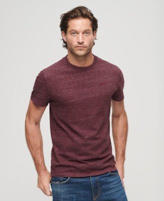 Superdry Homme T-shirt Essential Logo Micro en Coton bio Marron Taille: S