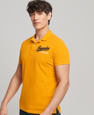 Superdry Homme Polo Superstate Doré Taille: M
