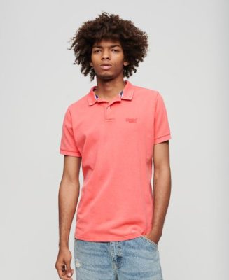 Superdry Homme Polo Destroyed Rose Taille: Xxxl