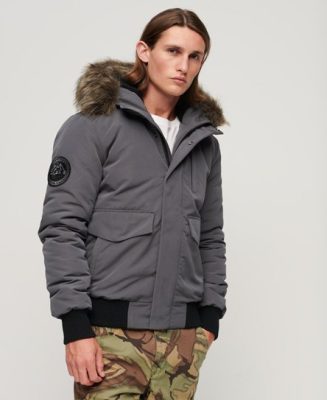 Superdry Homme Bomber Everest Gris Taille: S