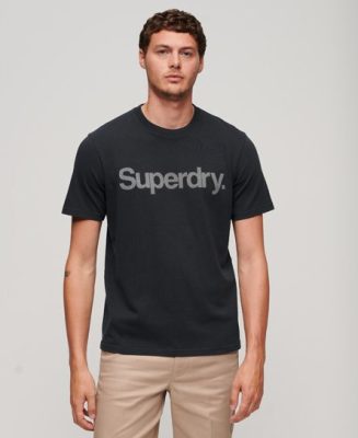 Superdry Homme T-shirt Ample City Bleu Marine/Gris Taille: XL