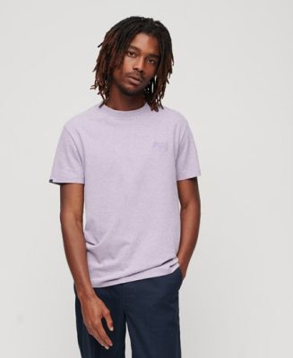 Superdry Homme T-shirt Essential Logo en Coton bio Violet Taille: L
