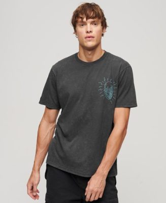 Superdry Homme Imprimé T-Shirt Lo-Fi Flyer