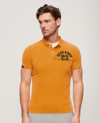 Superdry Homme Polo Vintage Athletic Doré Taille: S