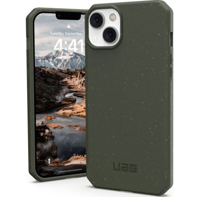UAG Outback - Coque Apple iPhone 14 Plus Coque Arrière Rigide Antichoc - Olive