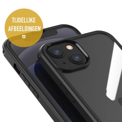 Valenta Full Cover - Coque Apple iPhone 13 Coque arrière en Verre trempé - Noir