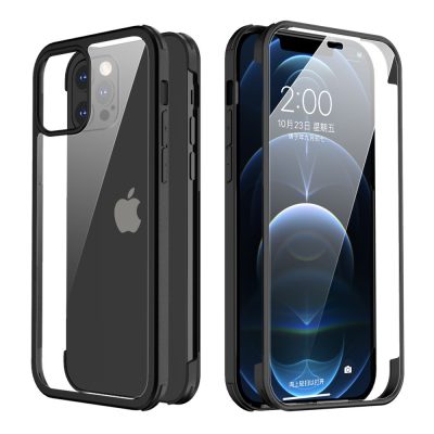 Valenta Full Cover - Coque Apple iPhone 12 Pro Coque arrière en Verre trempé - Noir
