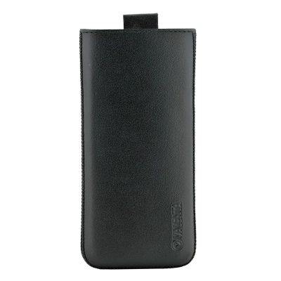 Valenta Pocket Classic - Coque Huawei P20 ProÀ languette coulissante en Cuir Véritable - Noir