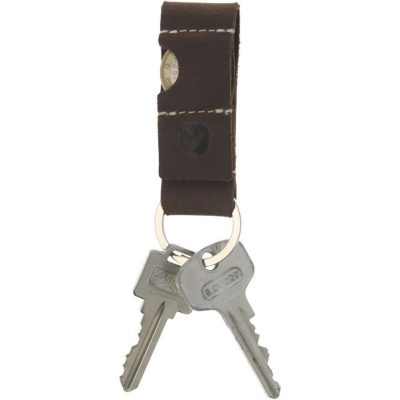 Valenta Leather Keyholder - avec compartiment de pièces - Marron