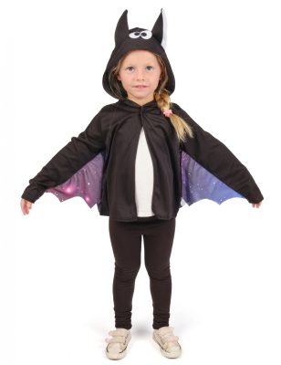 Veste de chauve-souris noire et violette enfant