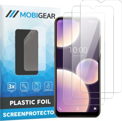 Mobigear - Wiko View 4 Lite Protection d'écran Film - Compatible Coque (Lot de 3)