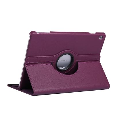 Mobigear DuoStand - Coque Huawei MediaPad T5 10.1 Etui Rotatif - Violet