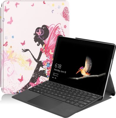 Mobigear Design - Coque Microsoft Surface Go Etui - Fée papillon