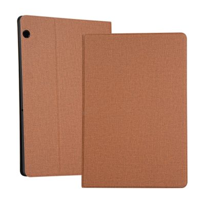 Mobigear Folio 2 - Coque Huawei MediaPad T5 10.1 Etui en Tissu - Marron