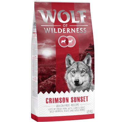 Wolf of Wilderness Adulte "Crimson Sunset" agneau chèvre - 12 kg