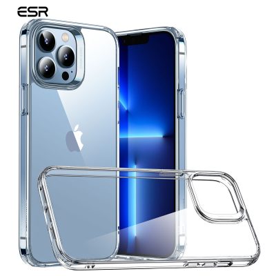 ESR Classic Hybrid - Coque Apple iPhone 13 Pro Max Coque Arrière Rigide Antichoc Compatible MagSafe - Transparent