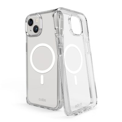 SBS Rigid - Coque Apple iPhone 15 Coque Arrière Rigide Antichoc Compatible MagSafe - Transparent