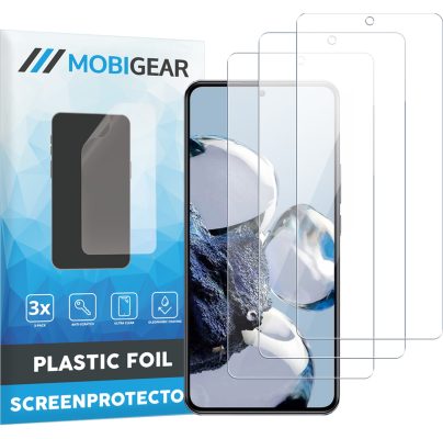 Mobigear - Xiaomi 12T Protection d'écran Film - Compatible Coque (Lot de 3)