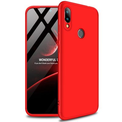 Mobigear TriGuard - Coque Xiaomi Redmi 7 Coque Arrière Rigide - Rouge